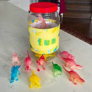 26 Plastic Colorful Dinosaurs